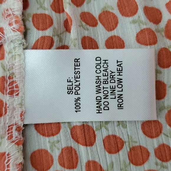 LULU'S Artiste Orange Ruffled Cold Shoulder Top SIZE: XS - Picture 5 of 7